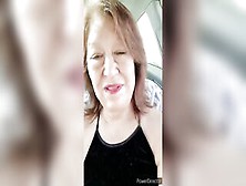 Curly Twat Pissing Pee In A Public Parking Lot! Aged Latin Babe Granny