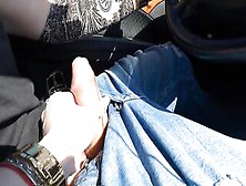 I Made Him Cum While He Driving Creampie And Nice Feeling !!