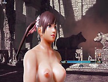 Tekken Asuka Tan Poses Sexy Costumes Showing Boobs
