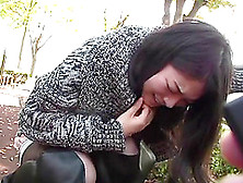 Japanese Milf Blows In A Park And Gets Her Cunt Fingered