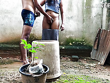 Indian Couple Outdoor Petting