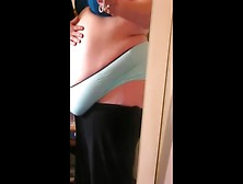 Boyfriend Plays With Obese Girlfriend's Overhanging Belly
