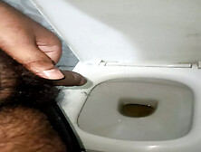 A Boy Jerking In Toilet For His Stepaunt