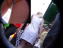 Spy Upskirt In The Public Place