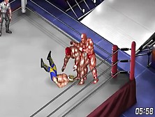 Fire Pro Wrestling World - Male Ryona - Giant Brothers Vs Tiger Mask
