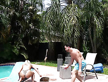 Hot American Blonde Teen Drilled By Brother