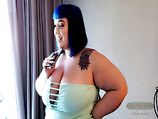 Latex Bbw,  Chubby Latex,  Knotted Dildo