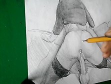 Sex Picture Art #5 - Hard Penis Riding With Buttplug