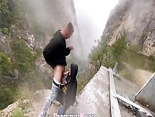 Fucking Outdoor In The Mountain With A Model