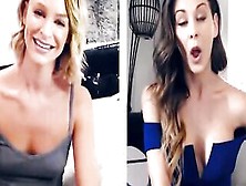 Mommysgirl Thirsty Emma Hix And Stepmom Cherie Deville Share Their Dripping Twat On Webcam