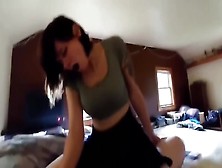 Depraved Drunk Whore From College Sucks A Big Dick And Fucks Her Fellow Student In Pussy