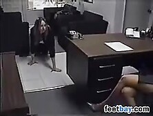 Secretary Sucks Her Feet And Toes