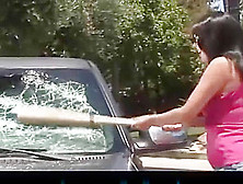 Pissed Off Exgf Is Punished For Smashing Her Man's Car
