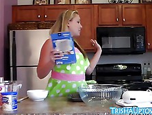 Blonde Trisha Uptown Celebrates Her Bday With Nude Cooking!
