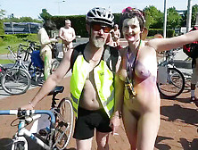 World Naked Bike Ride Cardiff Two015 5 Hairy 2 Trimmed Girls