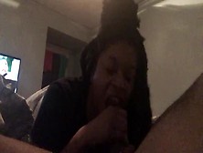 Caramel Kush Catch Daddy Nut In Her Mouth