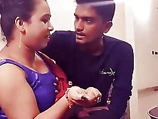 Chubby Indian Housewife Is Cheating On Her Husband With A Younger Guy And Moaning While Cumming