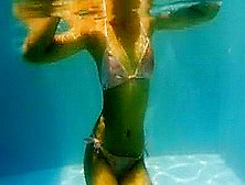 Two Asian Girls In Bikini Having Fun Underwater