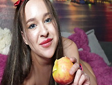 Snow White Was Horny! Amateur Cosplay By Fiona Brandy.  Petite Teen Model Fingering And Masturbates To Hard Orgasm