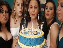 Its An Old And Young Lesbian Birthday Party - Maturenl