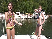 Springbreaklife Video: Girls Flashing On The Lake