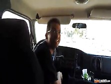 Busty Spaniard Fucking On Cumlouder's Van