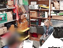 Blonde Babe Office Cop Shoplifter Fucks Doggy Style