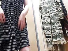 Masturbating With Dildo In Public Dressing Room