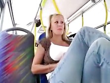 Milf Gives A Blowjob On The Bus