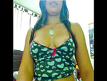 Steamy Latina Woman Undresses On Webcam