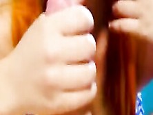 Naughty Close-Up Point Of View Fellatio & Cum On Face - Elviaxcyril