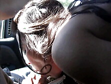 Brunette Bitch Fucking In Car