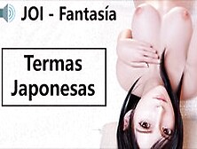 Joi Hentai En Las Termas Japonesas.  Voz Española.