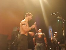Guy Gets Wedgied On Stage At Concert Dick Exposed