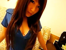 Asian Webcam Darling With A Hairy Twat