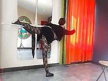 Spank Ballerina's Booty.  Bad Stripper (Regina Noir).  The Professor Scolds,  Fucks Inside The Mouth Web Cam One