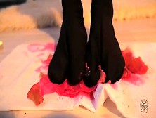 Helga Li Massage Crush In Black Socks