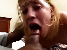 Amateur Blonde Teen Stunner Gobbles Hard Pov Cock