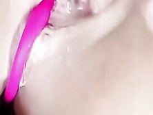 Hot Turned On Cunt With Mouth Stimulates Her Clitoris While Having The Lush In Her Vagina Until Orgasm