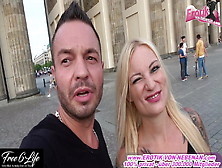 Publis Flashing Sex In Berlin With Blonde Teeny Lady