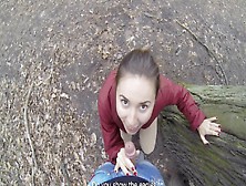 Dirty Amateur Girl Loves To Give Hot Blowjob Outdoors