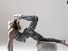 Flexible Young Teenager Yoga Workout