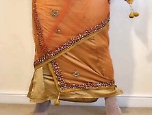 Ruby Cd Dressed In Indian Saree For First Time