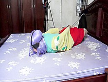 Hieda No Akyuu Chain Self Bondage With Harness Ball Gag