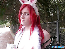 Frolic Easter Bunny Girl Gets Fucked For Cash On The