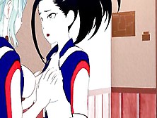 Lesbo Sex Yaoyorozu Momo And Toru Hagakure My Hero Academia Animated 3D