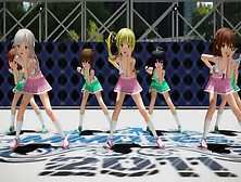 Mmd Cute Imperial Fleet Girl Cheerleaders [By Ecchi. Iwara. Tv/users/vispocc]