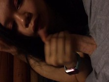 Asian Girlfriend Gives Sloppy Blowjob