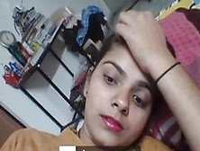 Desi Sexy Cute Priyanka Dwivedi Changing Cloth While On Video Call With Apurva A