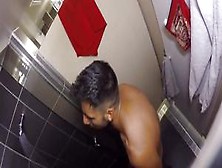 Str8 Spy Guy In Hostel Shower Jerk Part 1
